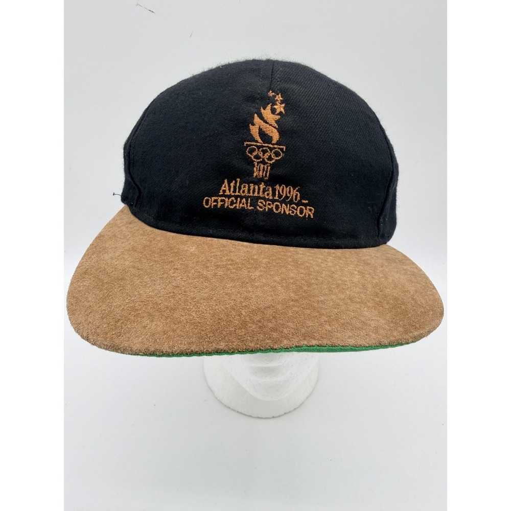 Vintage Atlanta 1996 Hat Cap Snap Back Mens One Size Black Official Sponsor 90s